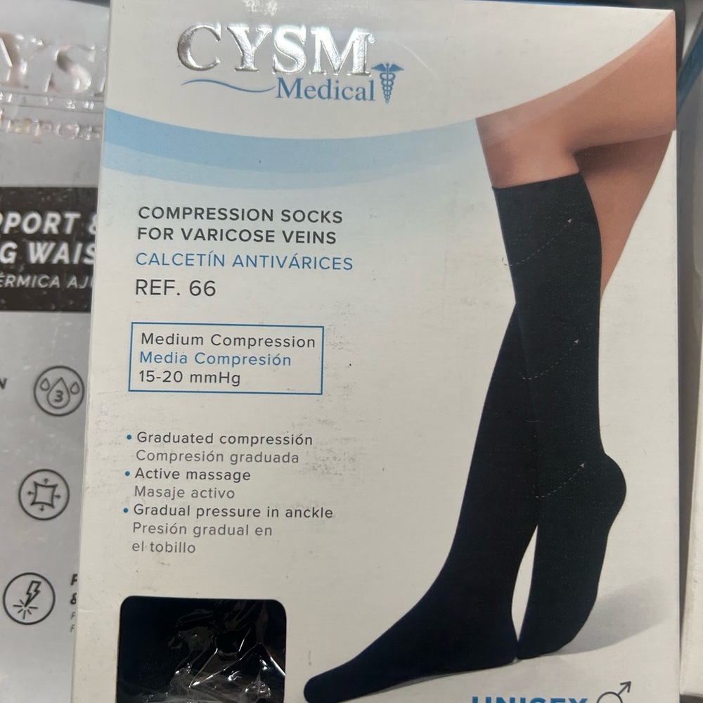 Medical Compression Socks for Varicose Veins - Black